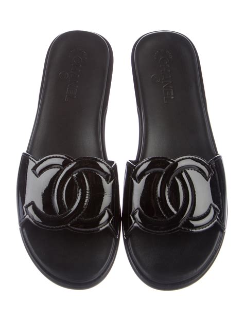 chanel slide sandals for women.